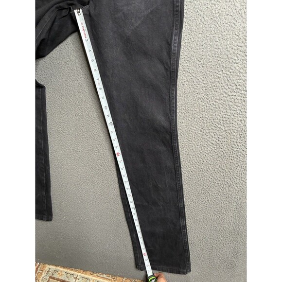 Vintage Wrangler Jeans Mens 30x34 Black Denim 933SEWK Western Cowboy Dark 14340 - Picture 15 of 15